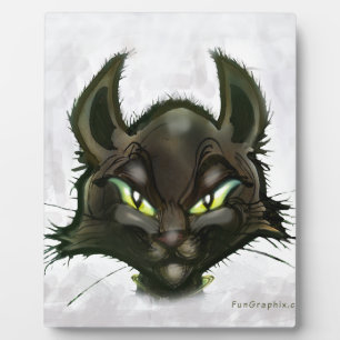 Plaque Photo Chat noir