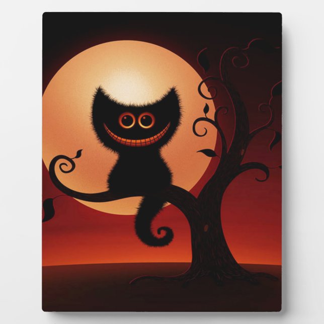 Plaque Photo Chat noir de Whimsical (Devant)