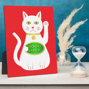 Plaque Photo Chat Oriental Lucky