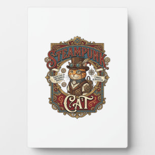 Plaque Photo Chat Steampunk Steampunk Chat Vintage
