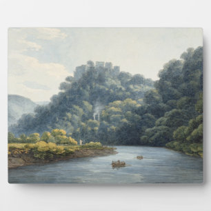 Plaque Photo Château de Goodrich on the Wye (w/c, pen & ink, ch