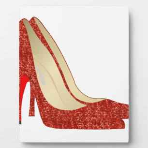 Plaque Photo chaussons rubis