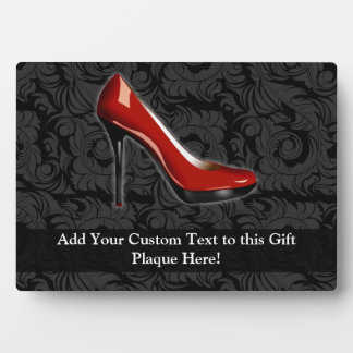 Plaque Photo Chaussure rouge Sassy