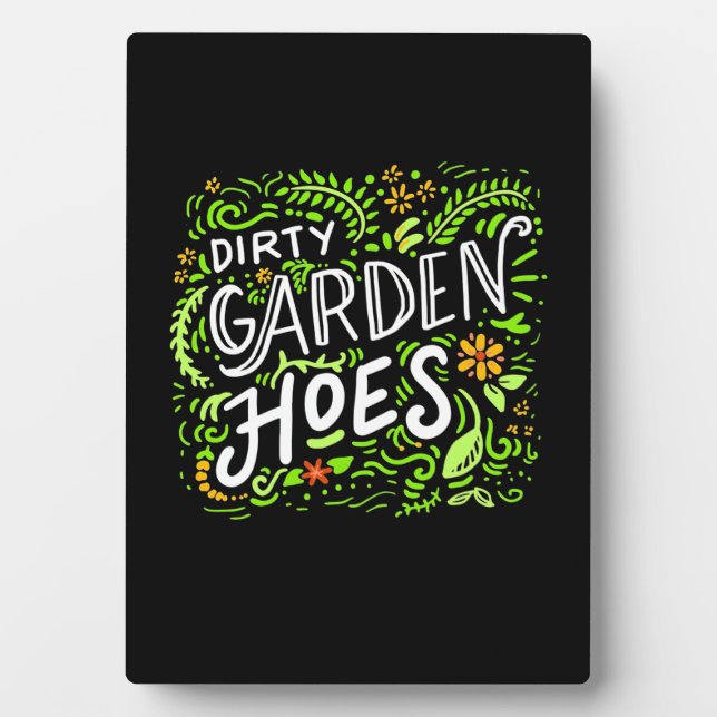 Plaque Photo Chaussures de jardin sales (Devant)