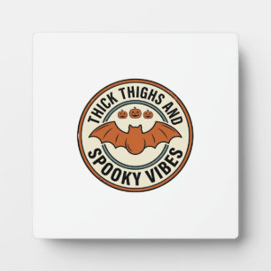 Plaque Photo Chauve-souris d'Halloween Cuisses Épaisses Vibes S