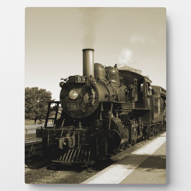 Plaque Photo Chemin de fer historique (Devant)