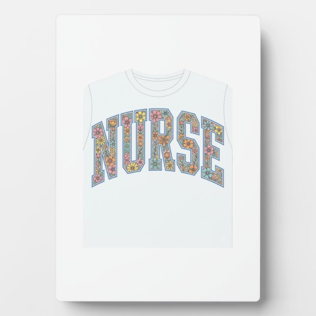 Plaque Photo Chemise de conception de lettrage universitaire fl (Devant)