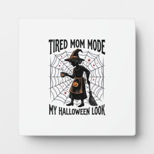 Plaque Photo Chemise de maman d'Halloween Costume fatigué Graph