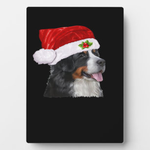 Plaque Photo Chemise de Noël de la Montagne bernoise Chien Noël