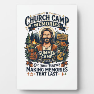 Plaque Photo Chemise de nostalgie du camp VBS de l'église de Jé