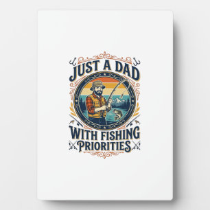 Plaque Photo Chemise de papa de pêche de jour de père Juste un 
