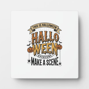 Plaque Photo Chemise de scène Halloween Gravure vintage Citroui