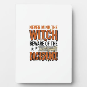 Plaque Photo Chemise de sorcière d'Halloween Méfiez-vous du tec
