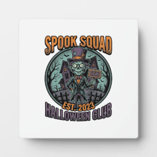 Plaque Photo Chemise de zombie Halloween drôle de l'équipe Spoo