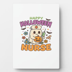 Plaque Photo Chemise d'infirmière Happy Halloween � Cute Spooky