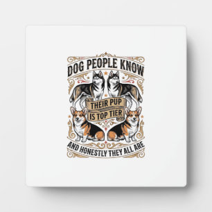 Plaque Photo Chemise drôle pour amateur de chien avec débat vin