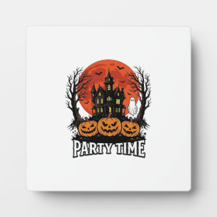 Plaque Photo Chemise fantôme citrouille Vintage Halloween Party