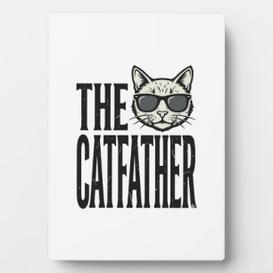 Plaque Photo Chemise graphique de citation de chat vintage Funn