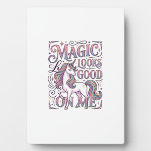 Plaque Photo Chemise graphique tendance Licorne Magique me va b