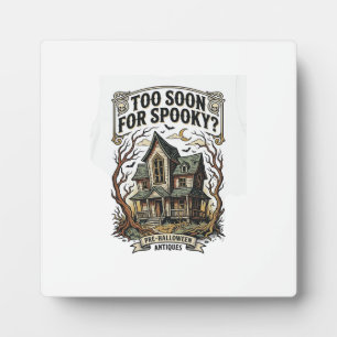 Plaque Photo Chemise Halloween précoce Design de maison hantée