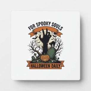 Plaque Photo Chemise Halloween tous les jours Vintage Spooky Ha