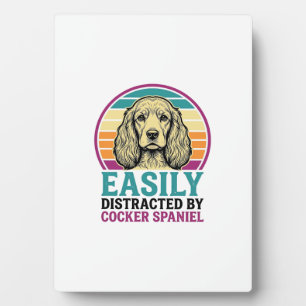 Plaque Photo Chemise vintage pour chien Cocker Spaniel facileme