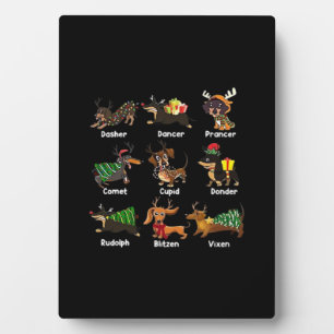 Plaque Photo Chemises de Noël pour chiens Dachshund Chien T-Shi