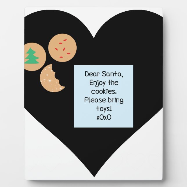 Plaque Photo Cher Père Noël - Apportez des jouets (Devant)