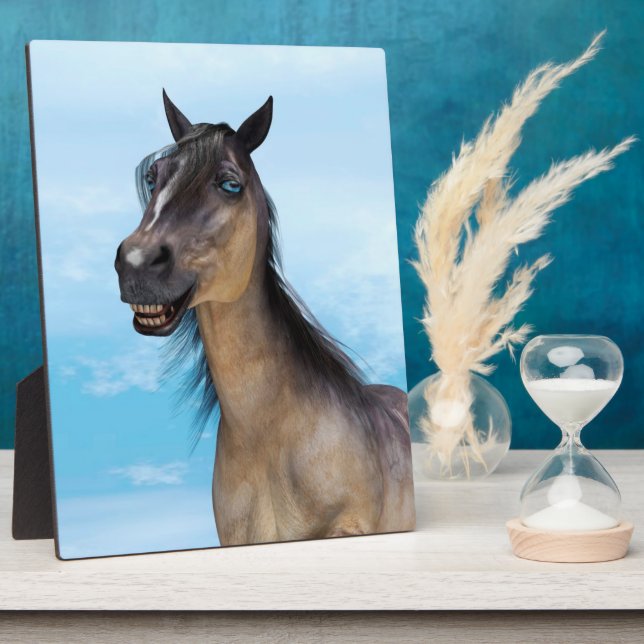 Plaque Photo Cheval chanceux (Côté)