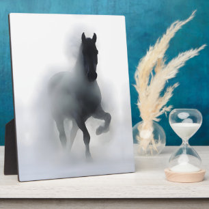 Plaque Photo Cheval majestueux dans le brouillard – Abstrait mi