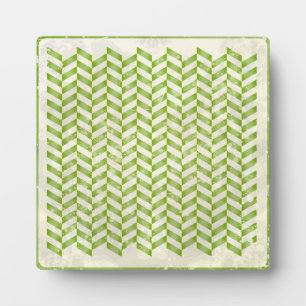 Plaque Photo Chevrons abstraits dans la verdure