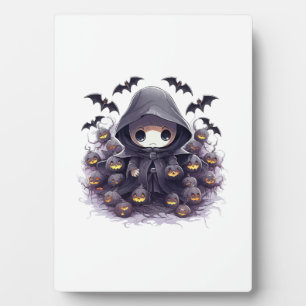 Plaque Photo Chibi Grim Reaper Halloween - Fantastique sombre a