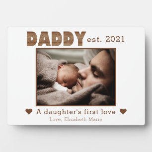 Plaque Photo Chic Daddy Established Daughter's First Love Photo