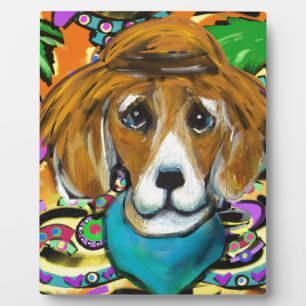 Plaque Photo Chien Beagle