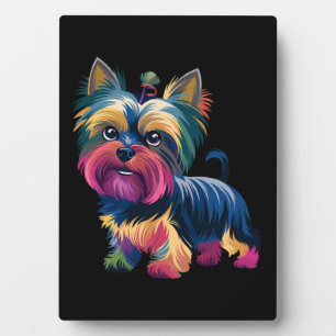Plaque Photo Chien de Graffiti urbain