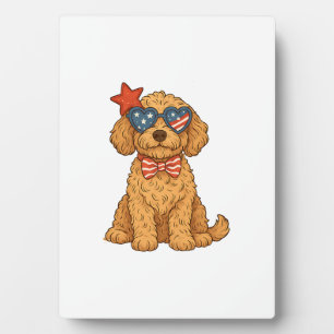 Plaque Photo Chien du 4 juillet