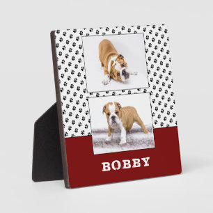 Plaque Photo Chien Empreinte de patte animal de compagnie 2 Pho