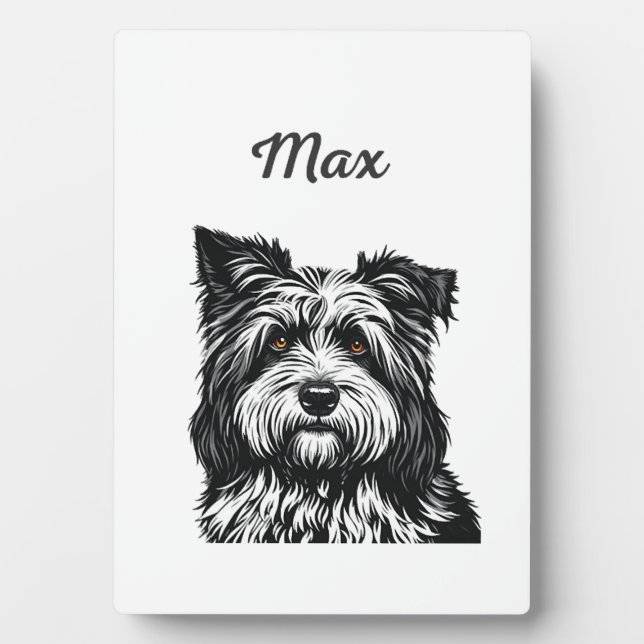 Plaque Photo Chien Max (Devant)