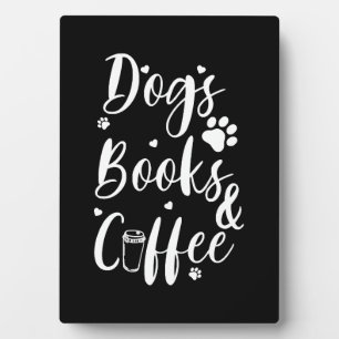 Plaque Photo Chiens Livres Café Amoureux des chiens Livre Worm