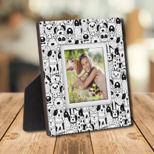 Plaque Photo Chiens Motif sans cadre Photo Easel Retour