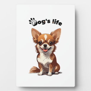 Plaque Photo Chihuahua heureux � Design mignon pour les amoureu