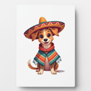 Plaque Photo Chihuahua Mexique Cinco de Mayo Chien Drôle (2