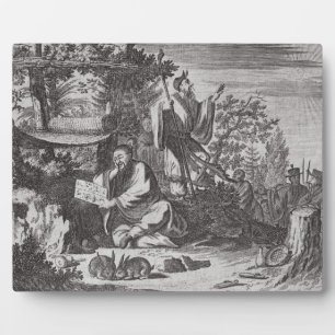 Plaque Photo Chinese Holy Men, illustration de la description