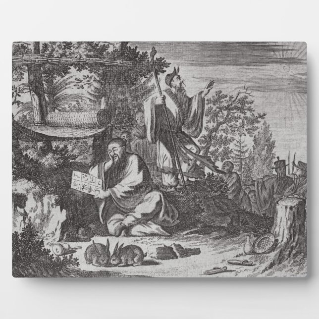 Plaque Photo Chinese Holy Men, illustration de la description (Devant)