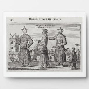Plaque Photo Chinese Men, une description générale d'un compte