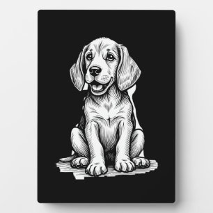 Plaque Photo Chiot beagle adorable, Amoureux des animaux de fam