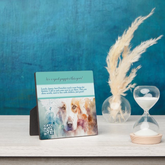 Plaque Photo Chiots à vendre (Insitu)