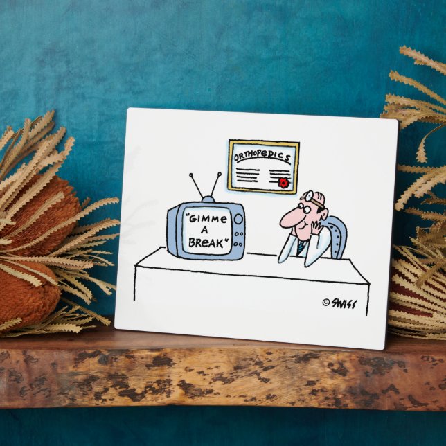 Plaque Photo Chirurgien orthopédique Dessin Drôle Office (Côté)