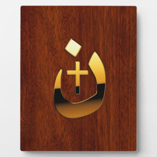 Plaque Photo Christian Nazarene et Cross Solidarity