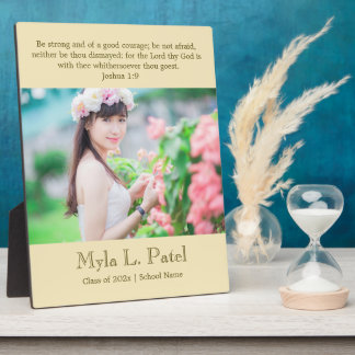 Plaque Photo Christian Scripture Graduation 8x10 Photo Desktop 